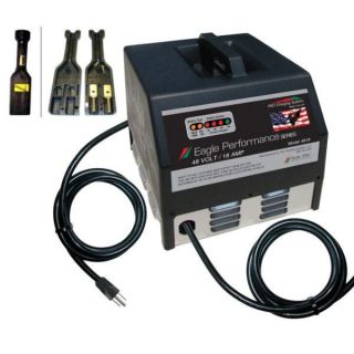 36V 20Ah Dual Pro Golf Cart Battery Charger with Plug #611 for EZ Go
