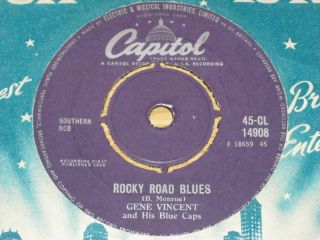 Gene Vincent The Blue Caps Rocky Road Blues 1958 Original Capital