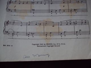 Ave Maria Bach Gounod Piano Solo Sheet Music by John w Schaum 1945
