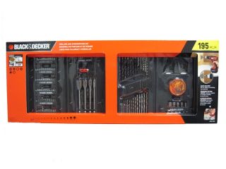  Decker Drill and Screwdriver Power Tool Accessory Set   195 pc NEW