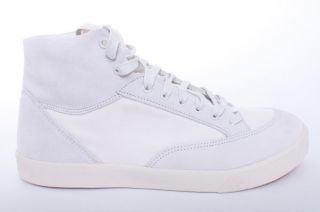 NEW MENS GENERIC SURPLUS WHITE MILITARY HIGH TOP SUEDE SNEAKERS SHOES