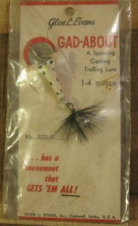 Vintage Glen Evans Gad About Fishing Lure