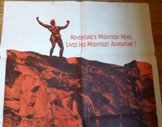  Greatest Adventure 1959 One Sheet Movie Poster Gordon Scott