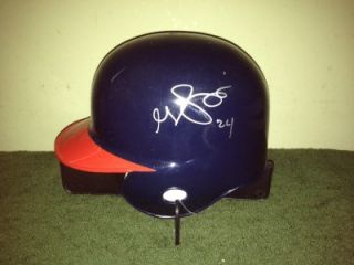 Grady Sizemore Cleveland Indians Signed Mini Helmet w COA