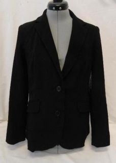 George Womens Clothing Career Suiting Blazer Jacket Black Size 10