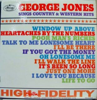 George Jones Country and Western Htis LP Mint MG 20624 Vinyl 1961