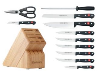 New $420 Wusthof Gourmet 12 Piece Knife Block Set 9312 Germany