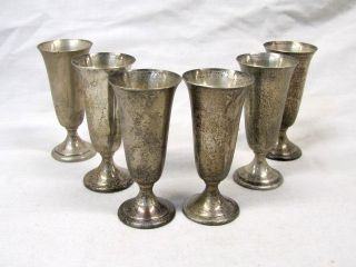 Alvin Footed Sterling Silver Cordials S247 Cup Chalice Goblet 3 inch