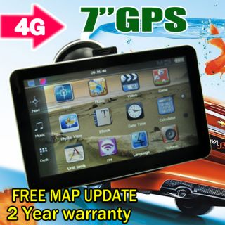 HD Protable Car GPS Navigation Navi SAT Touch Screen 128RAM FM 4G