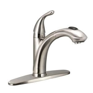 Glacier Bay Single Handle Pullout Kitchen Faucet Brushed Nickel 224