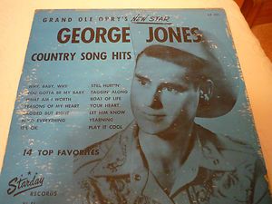 George Jones 1st LP on Starday his most rare LP Starday LP 101