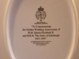 Queen Elizabeth & Prince Philip 50th Wedding Anniversary Plate Royal