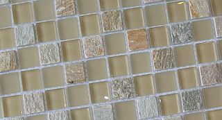  sqft Slate Glass Tile Backsplash Kitchen Bathroom Mosaic Stone