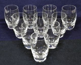  LALIQUE FRANCE CRYSTAL HIGHLANDS WATER/SCOTCH/SODA GLASS GLASSES