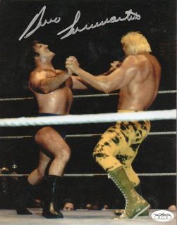 Bruno Sammartino Autograph w Billy Graham WWE WWF JSA