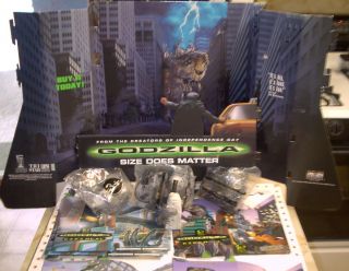 GODZILLA MOVIE MIXED LOT HAPPY MEAL ADVERTISING BOXES HERS A MIXED LOT