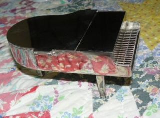  Silver Plated Baby Grand Piano Music Jewelry Box Kennedy Center
