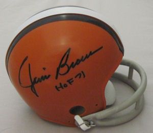 Jim Brown Autographed Signed Cleveland Browns Mini Helmet HOF 71
