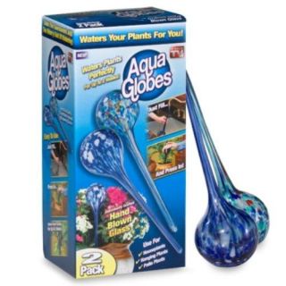 Aqua Globes AG011706 Glass Plant Watering Bulbs 2 Pack