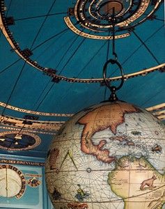 this gerard mercator globe is made of copperplate printed gores