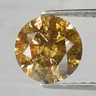 42cts 4 8mm Golden Yellow with Green Hue Natural Loose Diamond