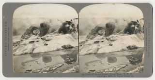 Yellowstone SV Grotto Geyser Close Up Stereo Travel Co