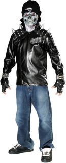 Heavy Metal Skull Biker Ghost Rider Halloween Costume
