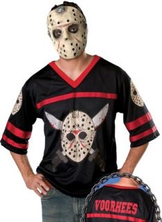 Mens Halloween Friday the 13th Jason Hockey Jersey+Mask