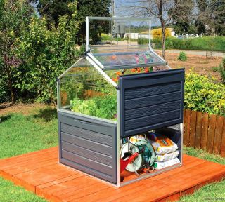 Plant Inn Polycarbonate Covered Raised Bed Cold Frame Mini Greenhouse