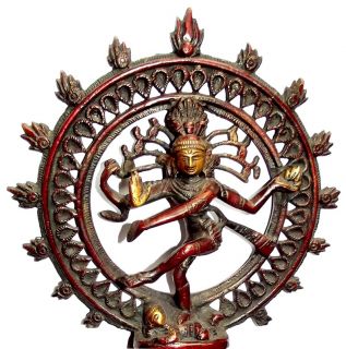 Brass Handcrafted Dancing Hindu God Shiva Natraj Statue RNT 901