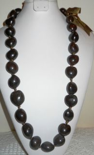 RJ Graziano Large Black Bead Necklace New