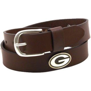 Green Bay Packers Youth Emblem Leather Belt Brown