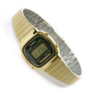 Ladies Gold Classic Casio Watch LCD Digital LA670WG