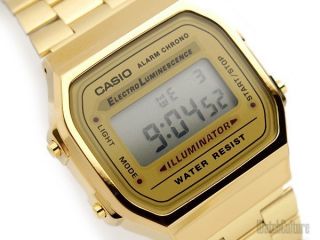 Casio Retro Vintage Gold Digital Watch A168 A168WGA A168WG 9