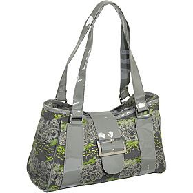 Koko Patty Insulated Green Eco Friendly Lunch Tote Bag with Patent