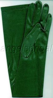 23 Forest Hunter Green Stretch Satin Bridal Halloween Party Costume
