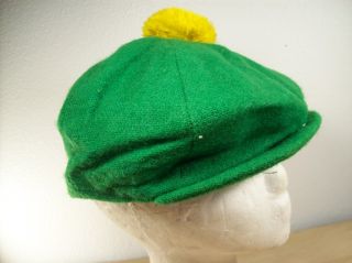 Vintage Foxhunter Tweed Irish Caddyshack Golf Hat Green Cabbie Cap