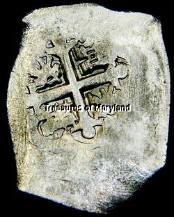 1730 Rooswijk Treasure Spanish Colonial 8 Reales Silver COB with