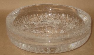 Kosta Boda Goran Warff Modernist Glass Bowl Crackle Glass
