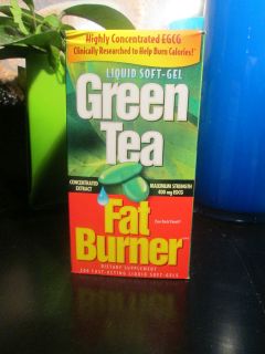 Green Tea Fat Burner 200 Fast Acting Liquid Soft Gels Weight Loss