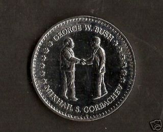 Double Eagle Coin George w Bush and Mikhail Gorbachev