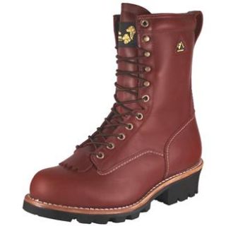 Golden Retriever Red Oak 10 Logger Leather WP Work Boots Occupational