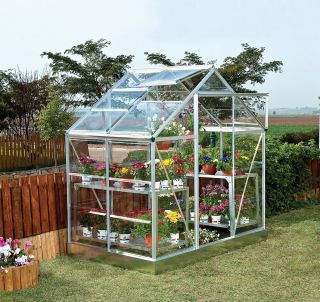 Polycarbonate Greenhouse 6 x 4 Palram 6 x 4 with Base