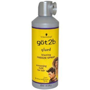 Lot of 5 Schwarzkopf Got2b Glued Blasting Freeze Spray 12 oz Hairspray
