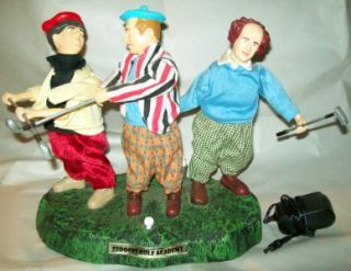 Three Stooges Golf Academy Animated Statue
