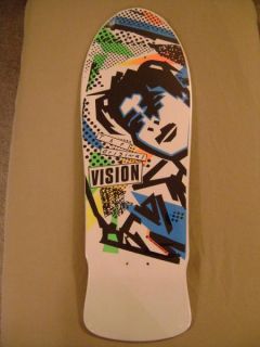 Vision Mark Gonzales Face Skateboard Deck White