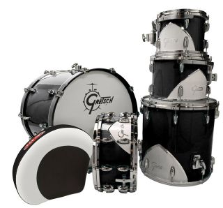 New Gretsch 57 Gretsch Renown Motor City Black 5 Piece Drum Set w