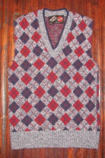 Vintage 70s Grubb Stuff Robert Bruce Boys Wool Sweater Vest Sz 16