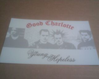 Good Charlotte Young & Hopeless Vinyl Bumper Sticker Decal 5x3 laptop