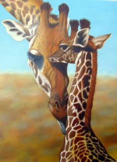Mom & Baby Giraffe